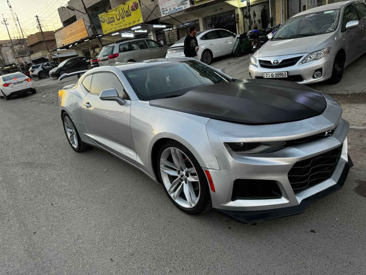 السلام عليكم للبيع
كمارو 2017  رقم سليمانيه تحويل مباشر 6 سلندر مابيهه اي نقص بدون ايرباك بدون دواخل بيه صبغ صور الحادث ولسونار بل منشور مكان السياره بغداد حي الجهاد حي الحسين 
السعر 108 وبيهه مجال قليل الاستفسار *********** 
***********
