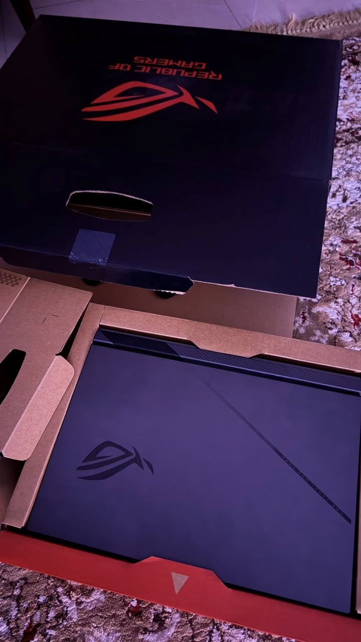 السلام عليكم لابتوب استعمال اقل من شهر ——ASUS ROG Strix G16 , Ryzen 9-9955HX, RAM 32GB, SSD 1TB, NVIDIA RTX 5070 8GB, 16.0 inch 2.5K WQXGA IPS 240Hz, Eclipse Gray
اخذته بمليونين و800 الف 
رايده بمليونين ونص بعده جديد ولوصل مالته موجود 
وهاي لموصفات ميعجبك رجائاً لتعلق ❤️ حلالي واكو ناس تعرف شنو هذا الجهاز


**إذا كنت صاحب هذا الإعلان وتريد حذفه لأي سبب، رجاءا أرسل رسالة إلى الدعم الفني**