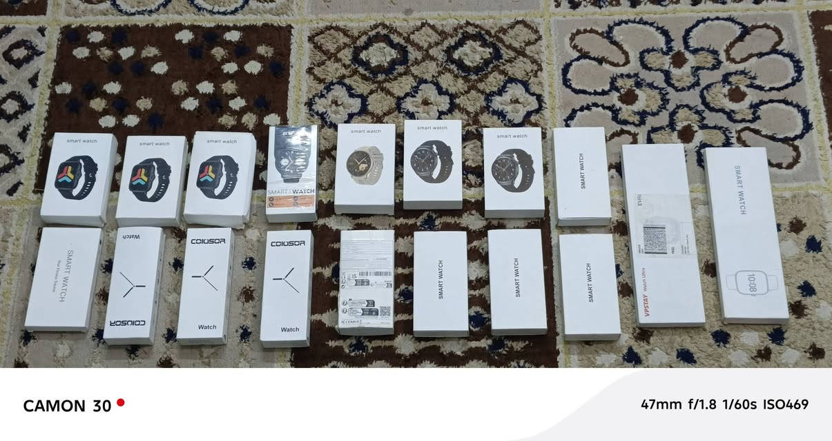 ساعه سمارت جديد مال امازون شلعه العدد 18 ساعه بيحن شلعه السعر 200 مع التوصيل  ***********
