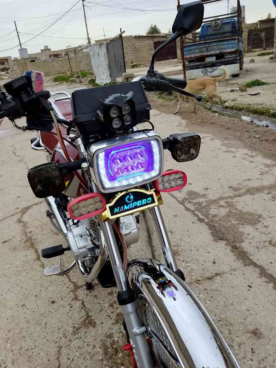 سلام عليكم دراجه للبيع ايراني موديل 2024 منفيس موجود  كهربائيات كامل شغاله دراجه نضيفه محرك مامضروب صبانه بلادي شركه نوع سونيك مكاني كركوك حي العسكري سعر 650وبيها مجال حك الجيه.. رجأ الموشراي لايكسر بسعر. ***********
