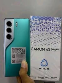 تكنو كمون 40 برو فايف جي ذاكرة 256 عشوائية 6+12 كاميرات خلفية 50 ميكا ...