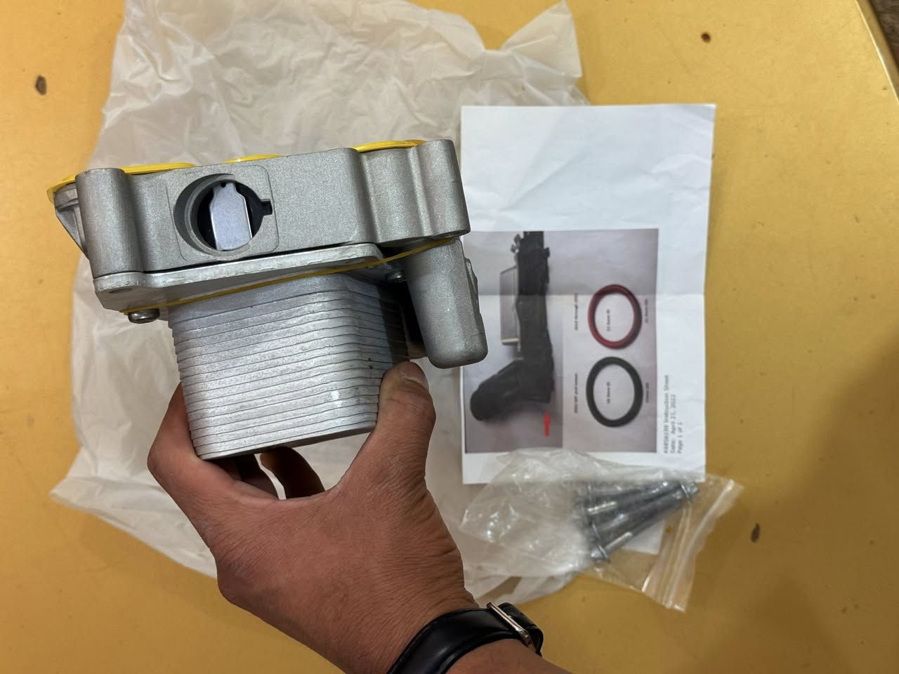 براد او ( مبرد زيت )
من ماركه موبر الامريكي 🇺🇸
 
� أشهر السيارات اللي تستخدم هذا المحرك:

 • Dodge Charger
 • Dodge Challenger
 • Chrysler 300
 • Jeep Grand Cherokee
 • Jeep Wrangler
 • Ram 1500

سعره 50 مع توصيل 
( متوفر توصيل جميع محافضات العراق )


**إذا كنت صاحب هذا الإعلان وتريد حذفه لأي سبب، رجاءا أرسل رسالة إلى الدعم الفني**