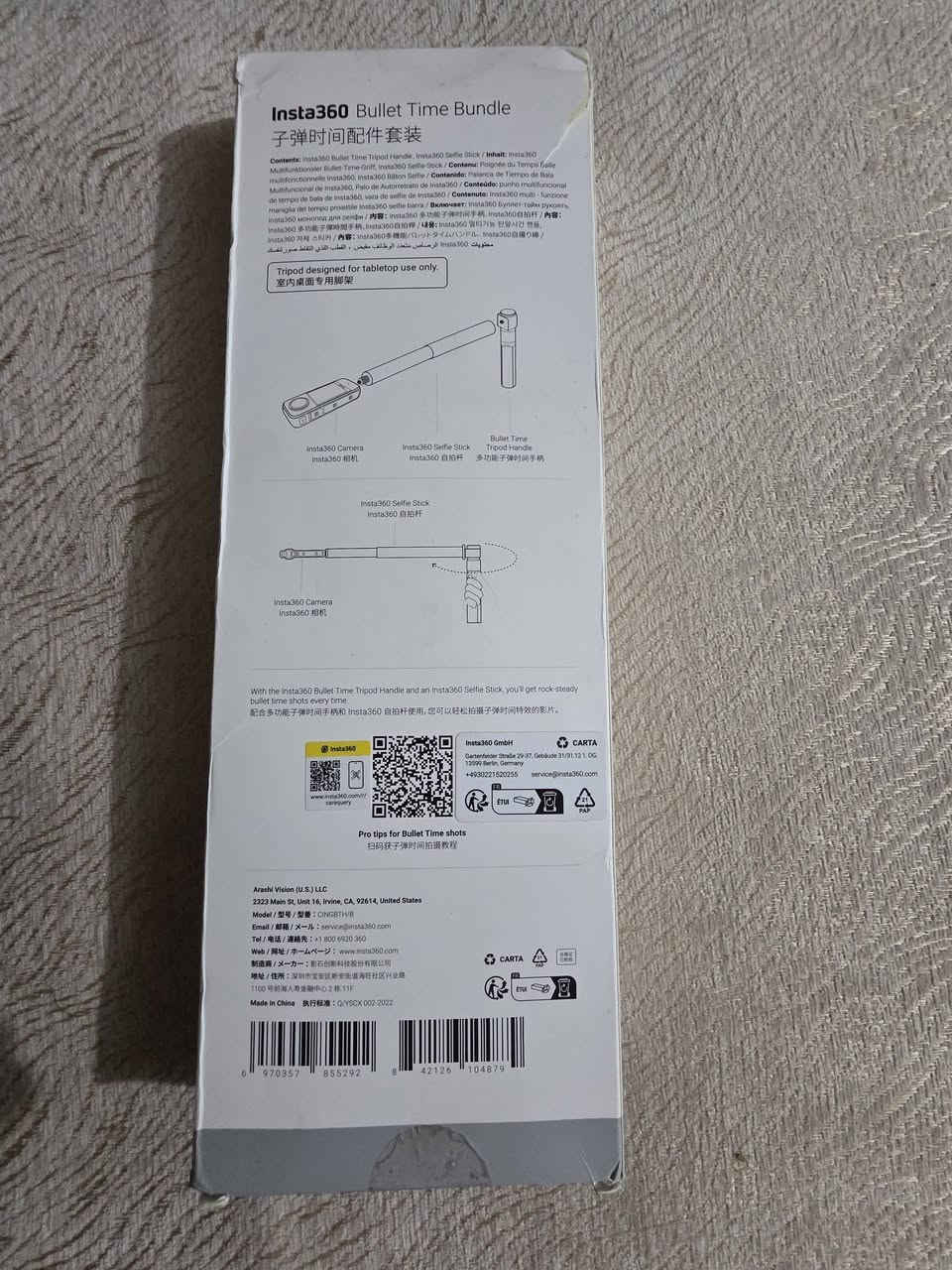 bullet time + tripod + عصا مخفية
اصلي وكالة  شركة insta 360


**إذا كنت صاحب هذا الإعلان وتريد حذفه لأي سبب، رجاءا أرسل رسالة إلى الدعم الفني**