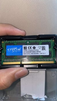 رام لابتوب • ٨جيجا • DDR3 ١٦٠٠
