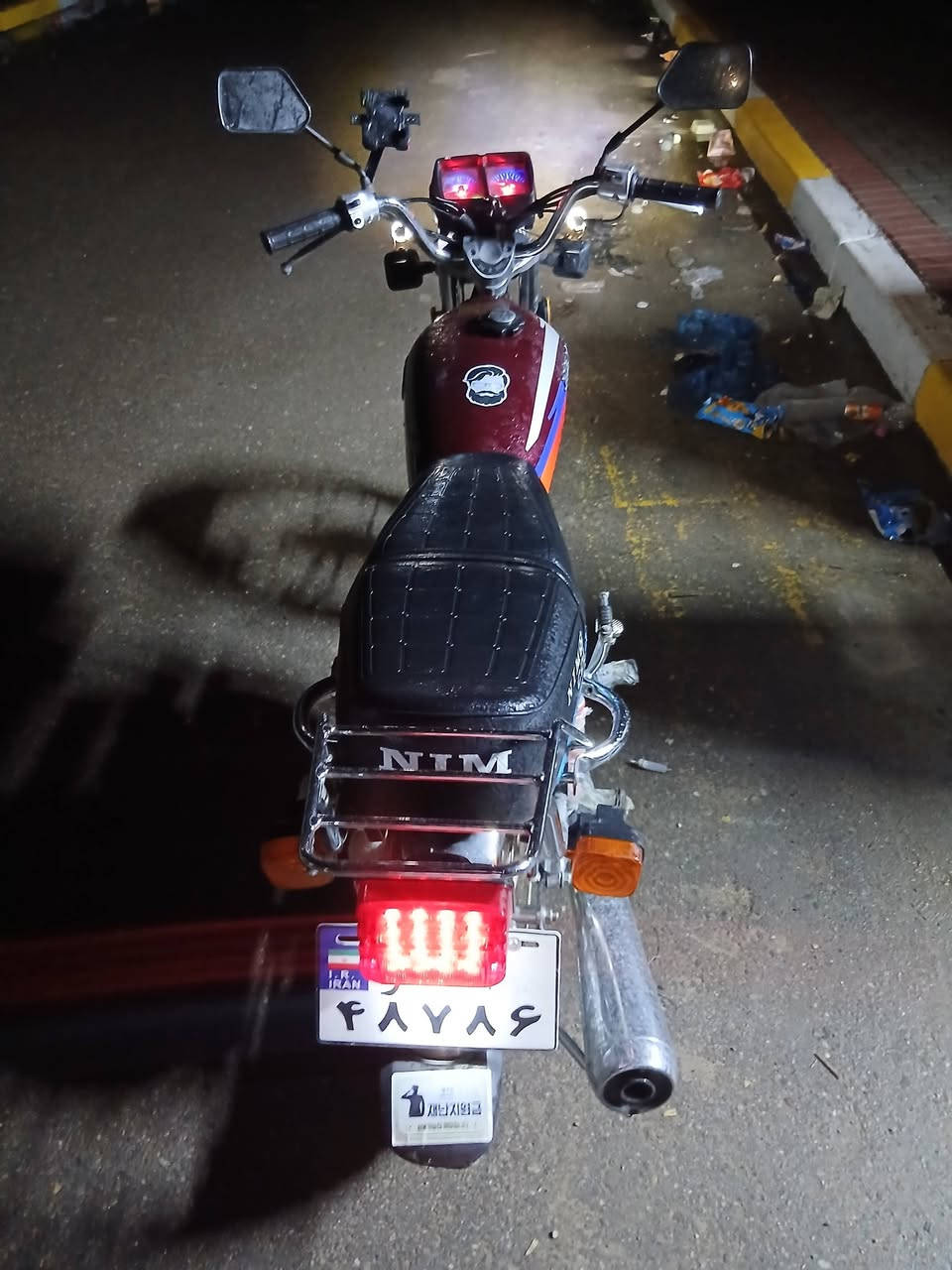 سلام عليكم دراجه للبيع نامه موديل 2025 أوراق كامله مكفوله شراي  *********** مكان بغداد الحسينيه

