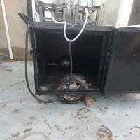 عربانة متحركة • مضلة كبيرة • طباخات اثنين