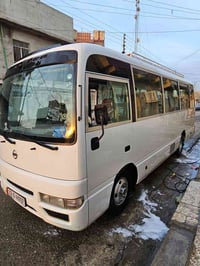 كوستر نيسان 2017 منظومه غاز 140 لتر  مكينه كير اكسل شرط صبغ لغد فقط ال...