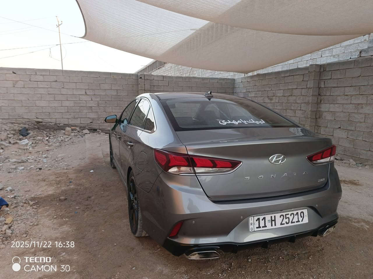 سلام عليكم سوناتا للبيع موديل 2018 رقم بغداد دولي مصطره سياره شرط تحويل
وارد أمريكي فول مواصفات محرك 2000تيربو
لا تبخير ولاتنقيص 
سياره نضيفه بيها بس قطعتين بدون دواخل 
بونيد واجملغ تبرد واتدفىه 
مكاني نجف الأشرف شارع معال بي مجال بس للطيبين الاستفسار الهاتف***********/
