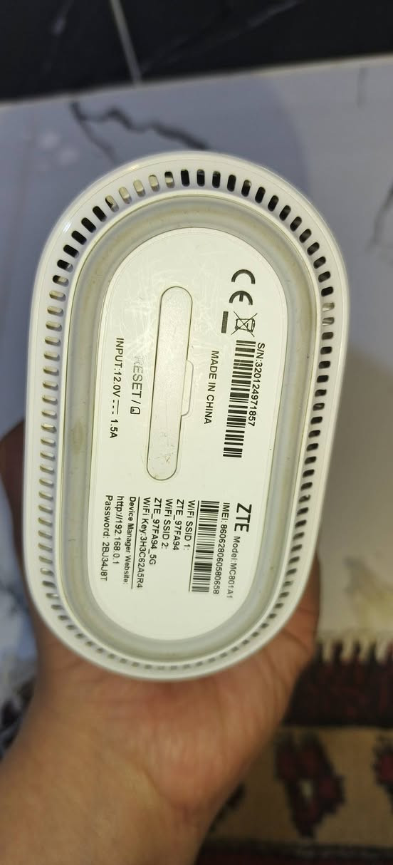 سلام عليكم راوتر zte  mc801a1


**إذا كنت صاحب هذا الإعلان وتريد حذفه لأي سبب، رجاءا أرسل رسالة إلى الدعم الفني**