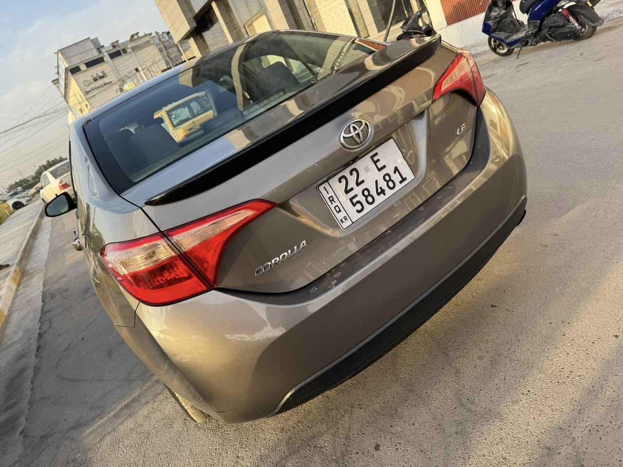 كورلا 17
LEموصفات 
رقم اربيل 
سياره جديده الف متصرف عليها 
تبريد صدر تخم تاير 
بسمنه سنويه 
مكان بغداد الغزاليه 
***********
