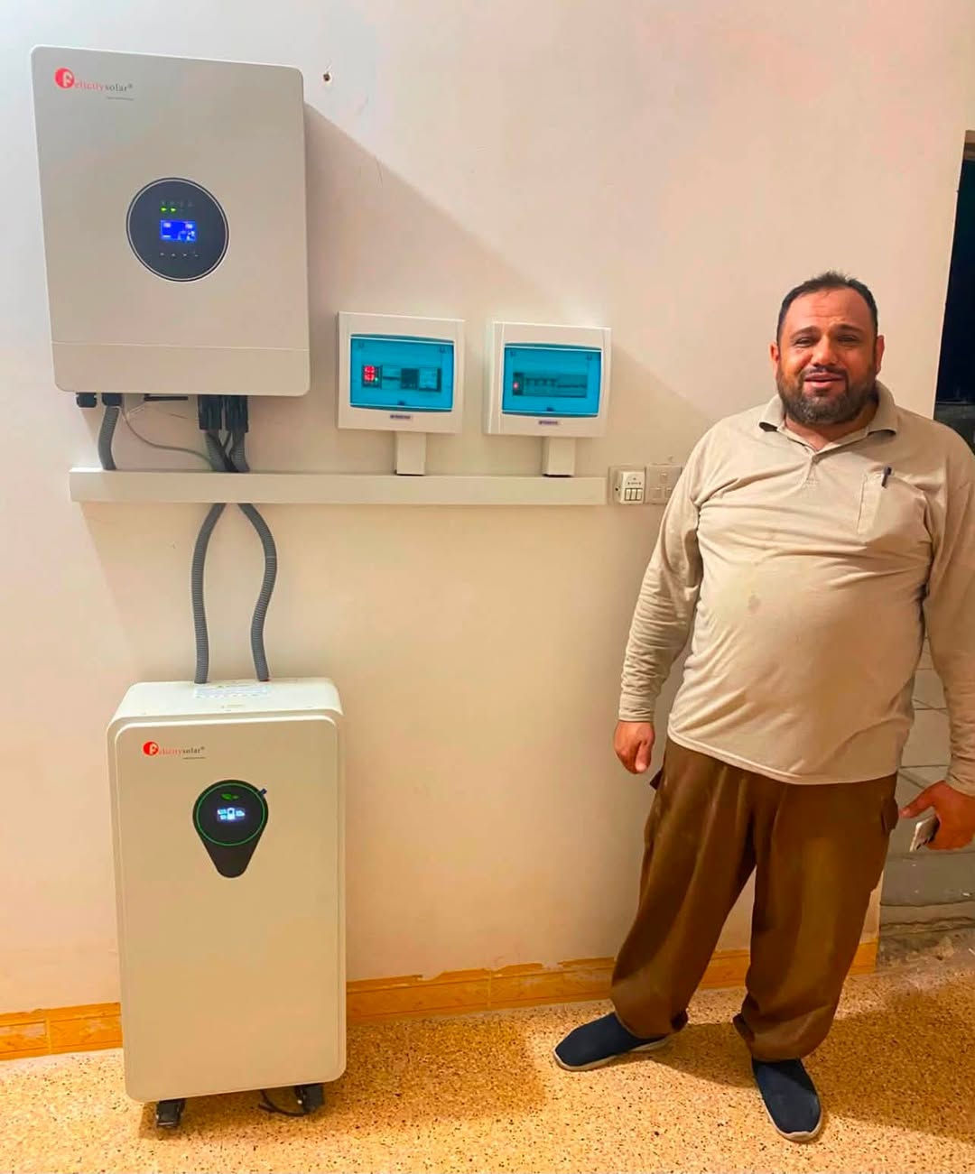 ☀️ من قضاء العلم ☀️

تم ولله الحمد تنصيب وتشغيل منظومة طاقة شمسية من قبل كوادر 
شركة إشراقة الشمس للطاقة 
للأخ الكبير الكهربائي حجي علي أبو عتيق العنوان العلم فلكة عبدالله الجبارة خلف صيرفة عرش الملوك 
#البيع بالنقد والأقساط 
✔️ تصميم الأنظمة وتركيبها وتشغيلها
✔️ حساب الأحمال والاستشارات الفنية
✔️ منظومات للمنازل والمزارع والمصانع
✔️ كشف مجاني للموقع
✔️ ضمان على جميع المنتجات
✔️ صيانة دورية
للاستفسار
***********
