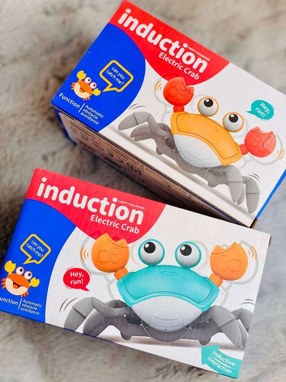✅induction Electric Crab
🦀لعبة السلطعون  الهارب للأطفال تتحرك بسرعة وبشكل جانبي مثل السلطعون الحقيقي، 
🦀ويصدر أصواتا ممتعة وموسيقى وتضيء. تحتوي على مستشعرات تعكس اتجاهها عندما تقترب من عائق.

🦀لعبة رائعة للطفل في فترة الحبو من عمر ٣ أشهر إلى ٦ سنوات يحب الطفل مشاهدة السلطعون وهو يركض أثناء الزحف او المشي رائعة للرضع لمتابعتها والعمل على تقوية عضلات رقبتهم. لعبة رائعة لتحفيز الأطفال الذين لا يرغبون في رفع رؤوسهم أثناء الزحف.

🦀تساعد الطفل على الزحف سوف
يحاول الطفل الزحف للإمساك به. بالطبع بسبب مستشعر تجنب العوائق، لن يتمكنوا.
🦀شكل السلطعون اللطيف والألوان الزاهية تسهل جذب انتباه الأطفال ويمكن للموسيقى المبهجة ان تنمي احساس الطفل بالسعادة 
🦀تنمية مهارة الانتباه والتركيز من خلال السمع والنظر 
🦀يساعد ايضا الأطفال الذين في بداية فترة المشي في كسر حاجز الخوف والجري بكل ثقه 
🦀ولعبة جدا رائعة وممتعه لعمر من ٣ سنوات فما فوق تنمي لديهم حب التحدي والاستكشاف
⭕ تعمل على البطاريات فقط 💯✅
السعر ١٢ ألف فقط 
🚘يوجد خدمة توصيل لجميع محافظات العراق ٤ الاف 🚘


**إذا كنت صاحب هذا الإعلان وتريد حذفه لأي سبب، رجاءا أرسل رسالة إلى الدعم الفني**
