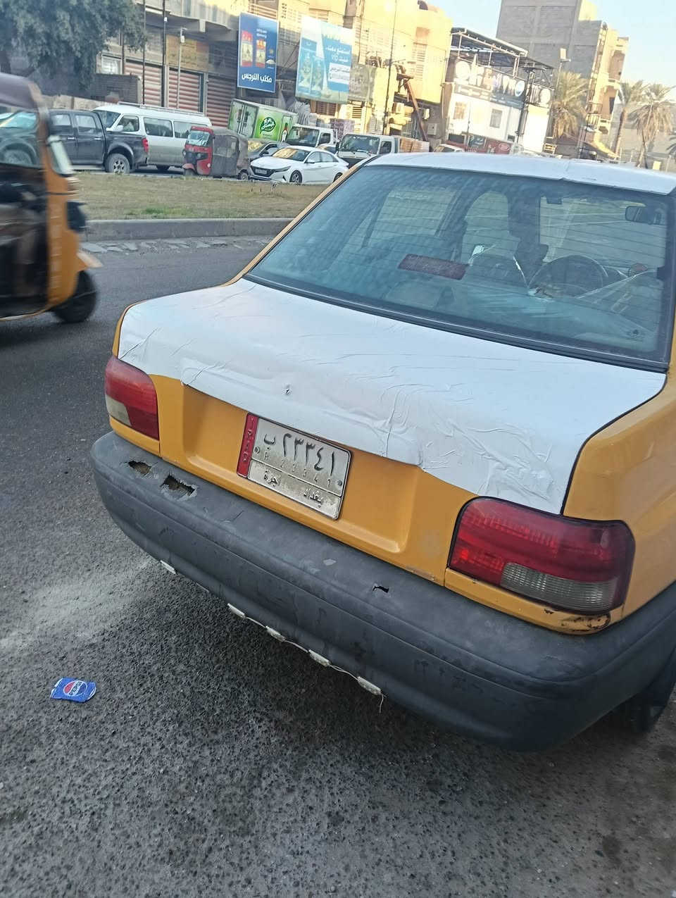 السلام عليكم سايبه البيع مديل 2011 مصفرة هيه وغرامات 
مكينه وكير وشواصي نضيفات تخم تايرات 
كهربايات كلهة شغاله 
العنوان مدينة الصدر 
السعر 24 وبيه مجال 
***********
