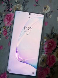 نوت 10 بلاس 5G ذاكره 256  جهاز بلادي وضع الشركه بي ضربه بالشاشه ما ماث...