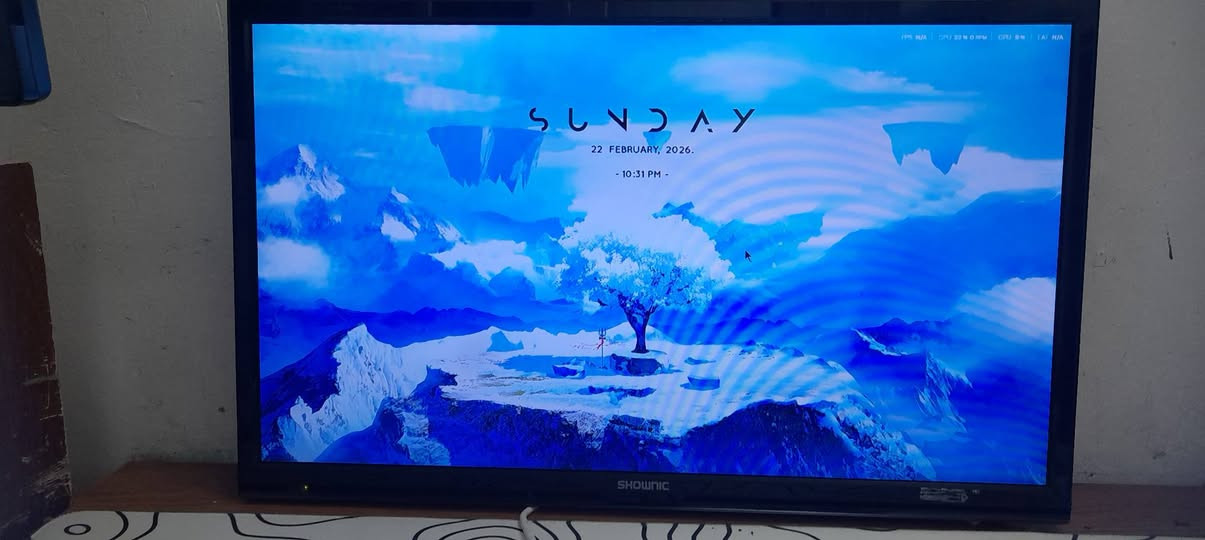 شاشة shownic 25 بوصة 1080p 75 HZ ما بيها اي عطل للتواصل ***********  والسعر 100 الف
