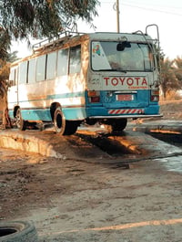 كوستر موديل 85 محرك بريجو جديد صدر جديد السياراه جاهزه مالكهه موجود بغ...