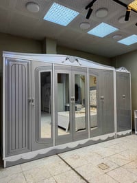 غرفة نوم صاج • سرير بلاويد ٦ أرجل • باب ٦ قطع