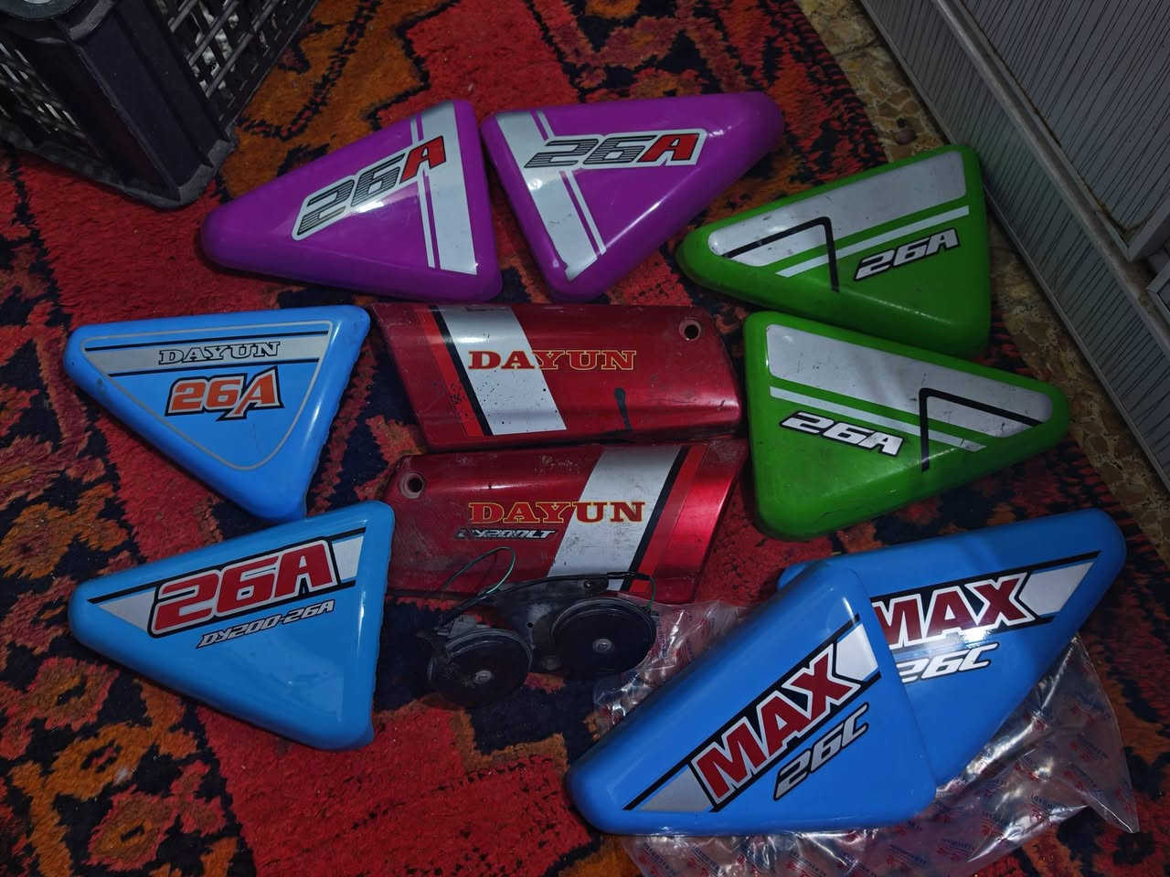 غراض دايون للبيع
تاير اصلي جديد ب 18
ويل نفخ امامي سعر 25
صفاحيات عله10
تنكي ابيض كامل بيه شويه رصعه ب 40
تانكي ازرك كامل تخم كامل مكفول شخط مابي نضافه100% ب 65
موجود هم مرايات هم للبيع 
مكاني كربله


**إذا كنت صاحب هذا الإعلان وتريد حذفه لأي سبب، رجاءا أرسل رسالة إلى الدعم الفني**