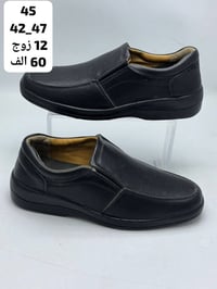 حذاء جلد رجالي • مقاس 42-47 • تعبئة 12زوج