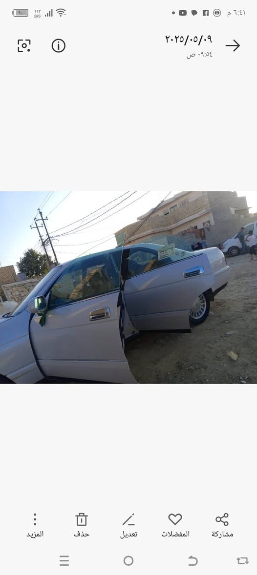 كراون بطه موديل 1992مكفوله من الكص والنقل رقم بغداد مشروع وطني لاصبغ ولاضربه على البلاد شاشه كامره تحويل مباشر تخم تاير محرك كير مكفول كهربائيات كله شغاله مناقصه شي السعر 58 وبيه مجال رقم التليفون ***********
