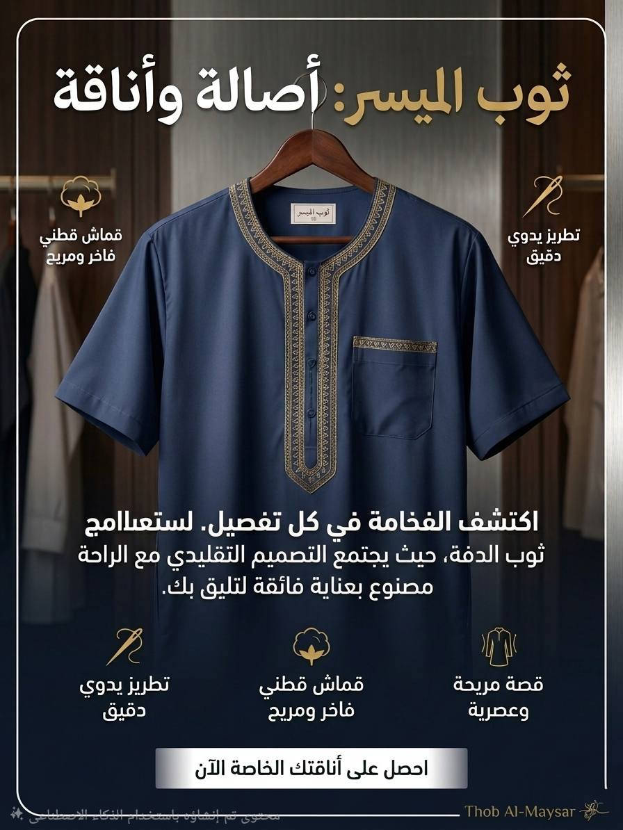 السلام عليكم
 وصلتنه ليوم كلابيه رجالي شي راقي جداً واحسن قماش بسوك 
وبسعر بلاش بس 6 الاف وقطعتين ب11 الف
 📍عنوانه شرقاط /قريه الحوريه /قرب جسر الحوريه 
مجمع ابو ميسر ***********
