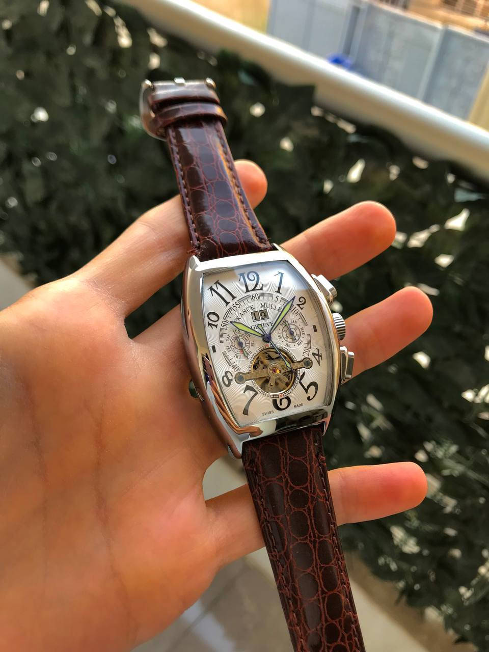 ساعتين (فرانك مولر) بأب اول إنتاج (٢٠٠٤) وزن ثقيل ، مال باله غير مستخدم نظافة (١٠٠٪؜) و شغل (١/١) 
مكينتها اوتوماتك و تكويك {نظامين}
سناتر شغالة [اسبوعي/شهري]
سير جلد طبيعي بلادي 
طلاء ثابت


**إذا كنت صاحب هذا الإعلان وتريد حذفه لأي سبب، رجاءا أرسل رسالة إلى الدعم الفني**