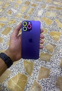 ايفون ١٤ برو ماكس بطاريه ١٠٠ مبدله شاشه ٣ خيارات ذاكره ٢٥٦ الجهاز مقفو...