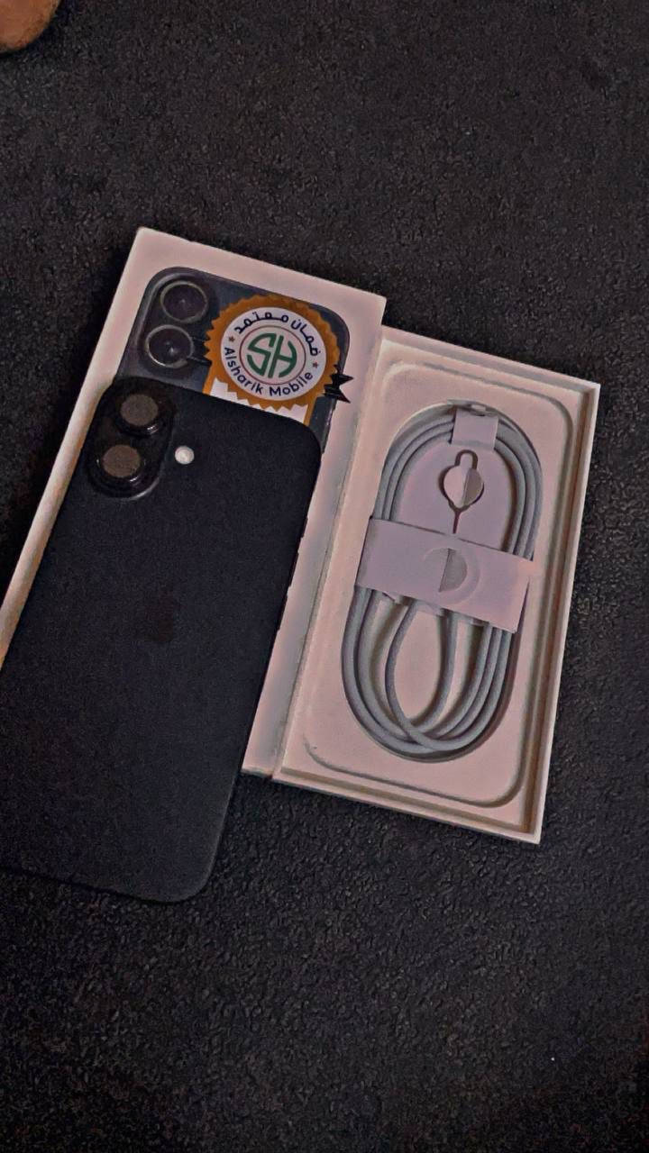 ايفون 16 عادي لون اسود مميز جهاز ماستر مكفول وتر بروف نضيف كلش بطاريه 93 بعده داخل الضمان سعره 900وبي مجال بسيط للشراي مكاني بغداد البنوك
***********
