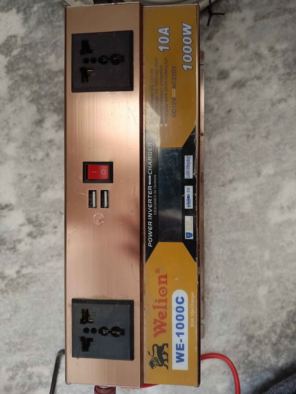 سێ ئینڤێرتەر بۆ فرۆشتن ئۆتۆماتتیکن لە  پاتری دەبەسترێت کاتێک کارەبا هەبێت شەحنی پاتری دەکات وە کاتێک کارەبا دەبڕێت لە پاتریەکەوە کارەبات بۆ دابین دەکات .
1. Welion 1000W  چوار ئەمپێر دابین دەکات وە شوێنی USB و دوو شوێن پلاکی هەیە نرخی 80000 دینار 
2. Su - vastika solar falcon 1100W  چوار ئەمپێر و نیو دابین دەکات وە 140000
3. Su-vasticaeco 1000W   چوار ئەمپێر  نرخی 120000 دینار 
شوێن سلێمانی قڕگە .
هەموویان بەشەرتی ئیش و بێ عەیبی 
نرخەکان نوسراون 
لەکەڵ ڕێزدا السليمانية, العراق


**إذا كنت صاحب هذا الإعلان وتريد حذفه لأي سبب، رجاءا أرسل رسالة إلى الدعم الفني**