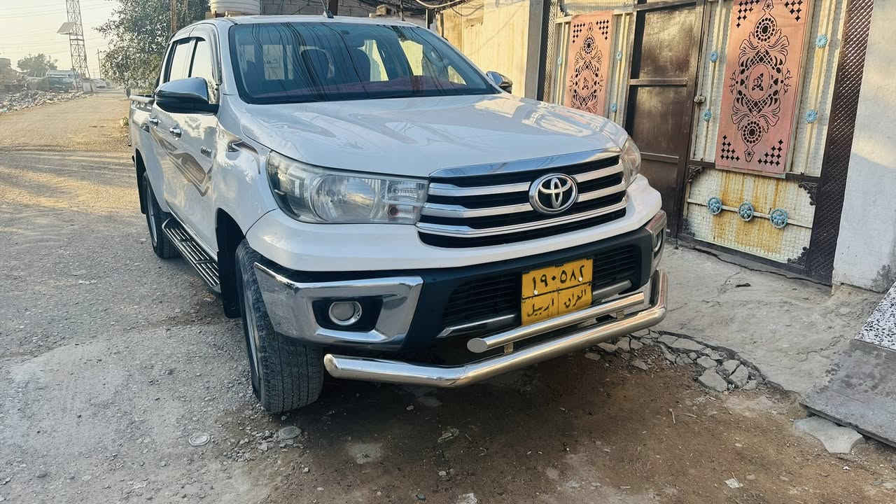 تيوته هايلوكس فورويل مديل 2018 كير وتماتيك كويتي سعر 188وبيه مجال للاستفسار الاتصال  مكفوله من ضربه وتبديل بيهه رشات صبغ مواصفات نضام يكو كير وتماتيك تحكم ستيرن حساس خلفي مري كهربائي كشن فصال مكينه كاز مكينه وكير مكفولات حداديه جديدهه تخم تاير جديد تبريد شغال ثلج رقم ربيل تحويل وكاله مضمونه سياره جديده وجاهزه وأي نقص مابيهه مكان سياره بغداد ￼￼￼جسر ديالى الجديد ***********￼
