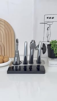 طقم أدوات مطبخ • متعدد الوظائف • حامل منظم