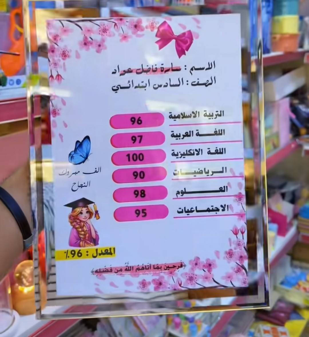هدايه نجاح
يتوفر خدمة توصيل لجميع المحافظات العراق 
الاستفسار والتواصل عبر صفحة


**إذا كنت صاحب هذا الإعلان وتريد حذفه لأي سبب، رجاءا أرسل رسالة إلى الدعم الفني**