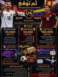 العراق × فنزويلا • توقع النتيجة • ستاركوم 8899