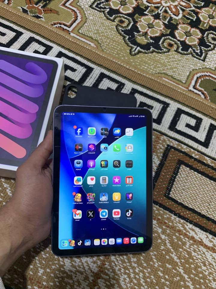 ايباد مني 6 ذاكره 64 الايباد نضافه 100‎%‎100
مايصرف شحن ابد ملحقاته كارتون وكفر السعر 350 او مراوس حسب القناعه الشراي خاص او الاتصال ***********
