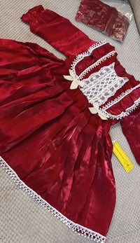 ملابس اطفال • فستان العيد • مقاسات سنة-سنة ونص-سنتين