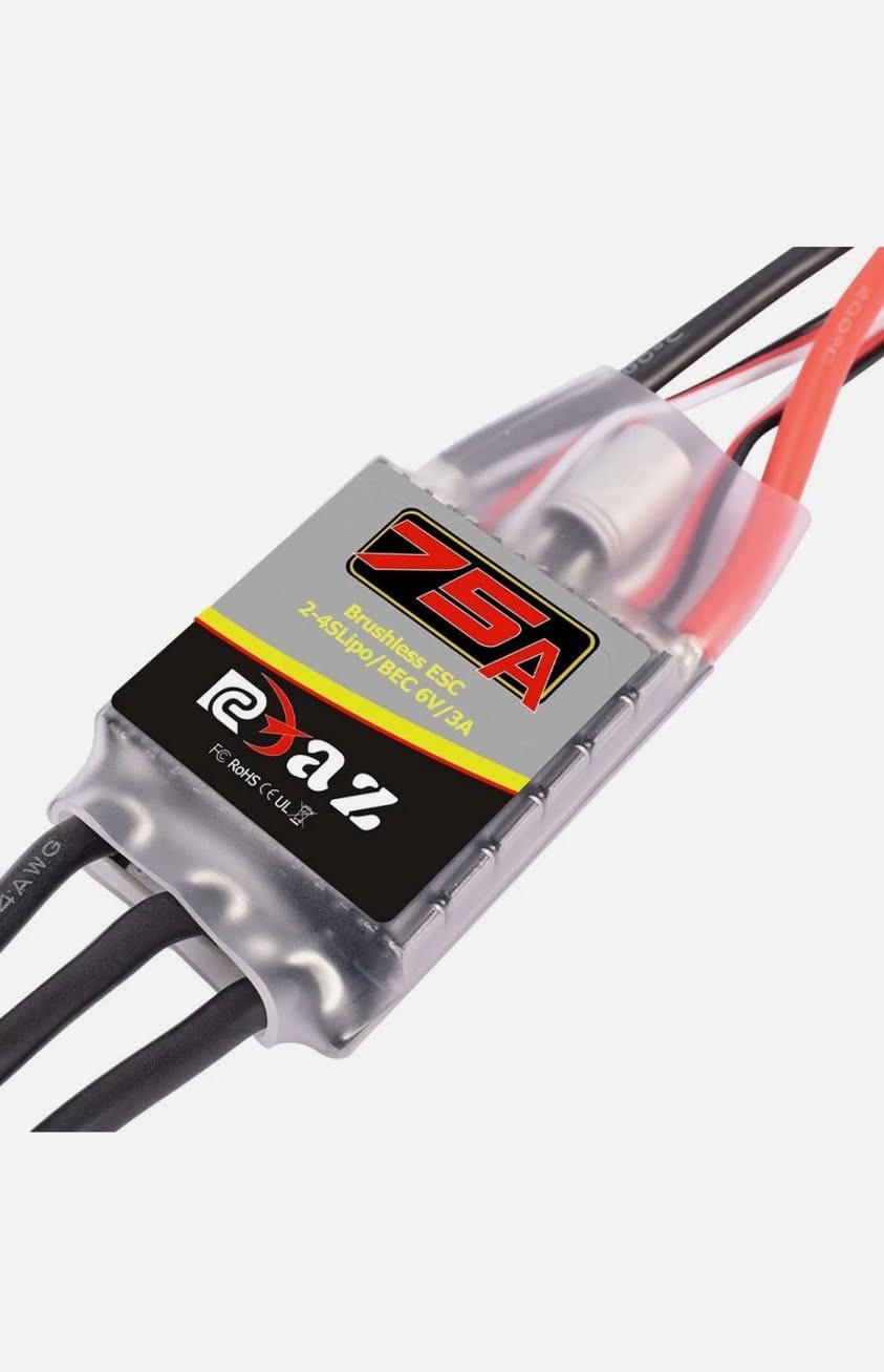 وحدة تحكم إلكترونية في السرعة (ESC) بدون فرش (Brushless) بقدرة 75 أمبير، مصممة لسيارات وشاحنات التحكم عن بعد (RC). [1, 2]
وحدة تحكم إلكترونية في السرعة (ESC) بدون فرش (Brushless) بقدرة 75 أمبير، مصممة لسيارات وشاحنات التحكم عن بعد (RC)
.إليك التفاصيل الفنية لهذا المتحكم
:التوافق: مناسب لسيارات الطرق الوعرة، سيارات السياحة، والشاحنات بمقياس 1:10 و 1:8
.نوع البطارية: يدعم بطاريات LiPo بجهد 2S إلى 4S
.المميزات: يحتوي على نظام BEC مدمج بقدرة 6 فولت/3 أمبير لتشغيل المكونات الإلكترونية
.... السعر 30 الف...


**إذا كنت صاحب هذا الإعلان وتريد حذفه لأي سبب، رجاءا أرسل رسالة إلى الدعم الفني**