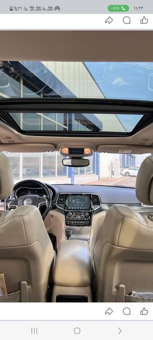جيب كراند شيروكي لمتد
2019
234km
240$
بدون ضرر مكفولة 
بغداد المحموديه 
***********
السيارة خليجي/فول مواصفات ماعده الجكات/بانوراما/دفع رباعي/
