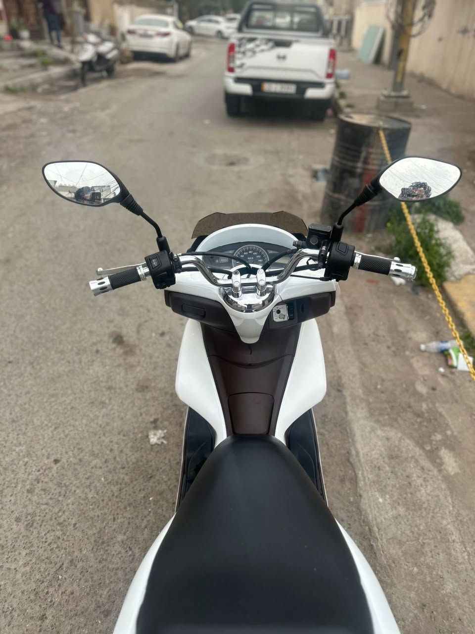 - السَلام ؏ـليڪُم ،

pcxجيل الاول 
Jfيباني اصلي
مكينه مفتوحه بس خرسه  لا تنقيص ولا تبخير
دراجه احلا من الصور ماشيه 51 حقيقي 
دراجه ربع مذب عليهه جاهزه 
تايرات جدد
بريكات جدد
شلعه معدل فول
السعر 1150 وبيهه مجال 
الاستفسار ***********
