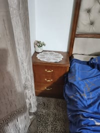 غرفة نوم • خشب صاج • دوشك اسفنجي