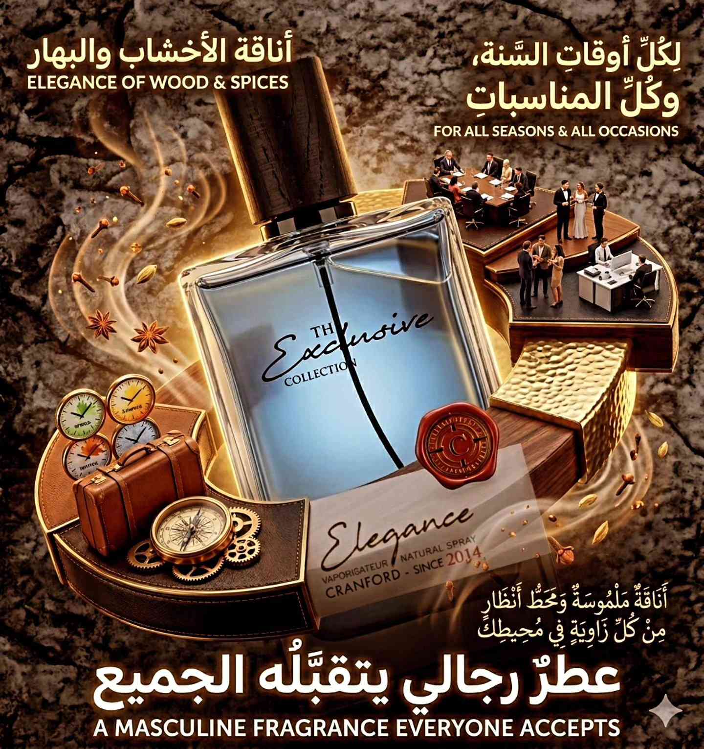 عطر Cranford The Elegance هو الاختيار المثالي إلك! يجمع بين النوتات الخشبية والبهارية الفخمة بأسلوب عصري وأنيق.
​
1️⃣ السعر (بـ 48 ألف وبس!)
2️⃣ الثباتية والفوحان
3️⃣ ملائم لكل مواسم السنة

لتثبيت الطلب يرجى مراسلتنا عبر رسائل الصفحة

#عطور #عطورات_فرنسية #اكسبلورexplore #اكسبلور_فولو #اكسبلورر


**إذا كنت صاحب هذا الإعلان وتريد حذفه لأي سبب، رجاءا أرسل رسالة إلى الدعم الفني**