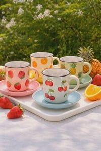 سِت أكواب فواكه • ألوان جذابة • بيتِك عدنا