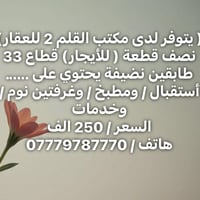 قطاع ٣٣ • غرفتين • ايجار