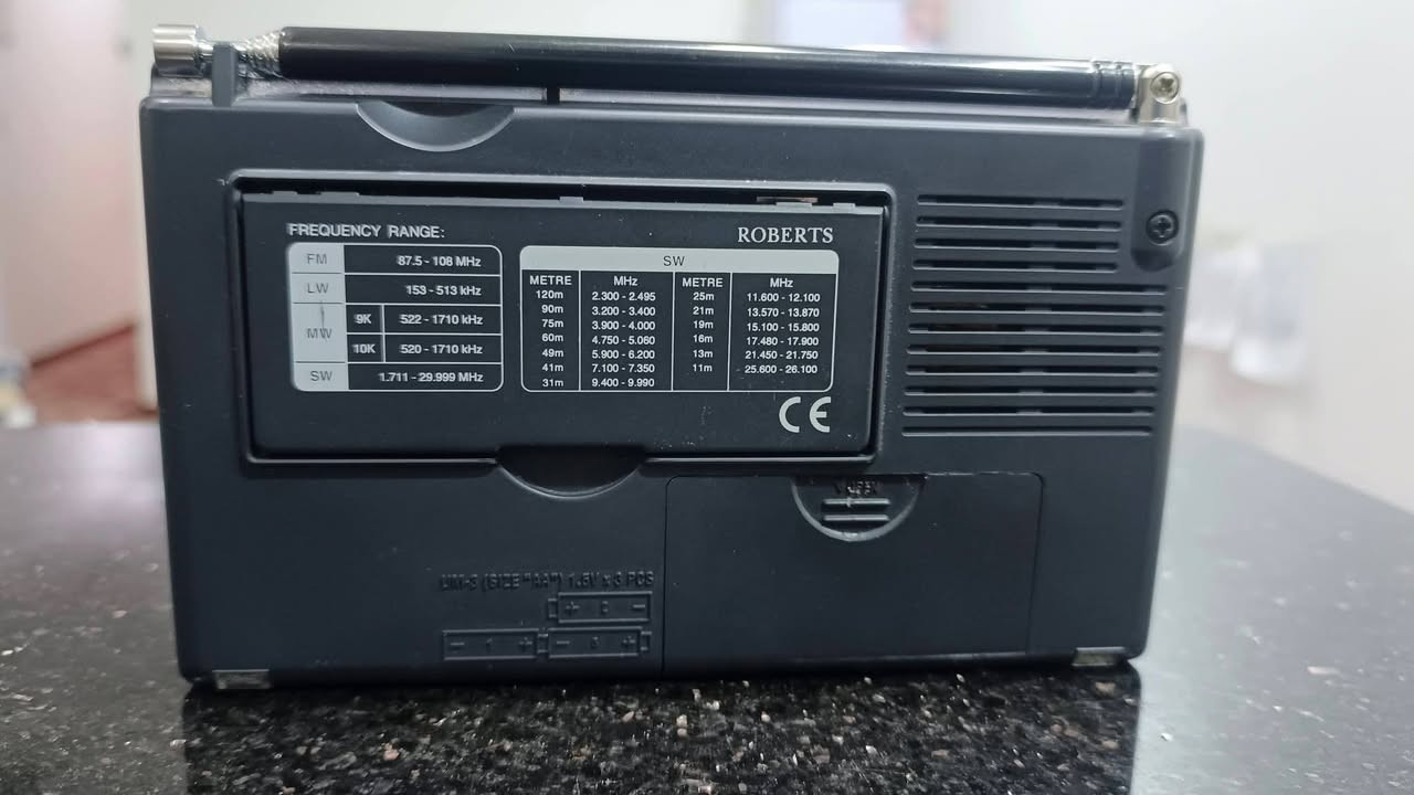 راديو روبرتس باله انكليزية صناعه انكليزية، ٤ موجات AM/FM/SW/LW، يشتغل باتري ساعه ٣ باتريات و محوله كهرباء ٥ فولت. 
٤٥ الف


**إذا كنت صاحب هذا الإعلان وتريد حذفه لأي سبب، رجاءا أرسل رسالة إلى الدعم الفني**