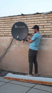 تـم تنصيب قمر نايل سات   طبق جداري سترونك     ((منطقة الحسينية ))     ...