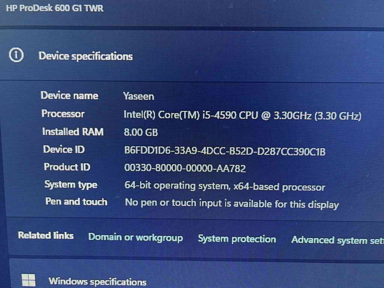 🖥️ حاسبة ديسكتوب HP للبيع
الحاسبة سريعة وعملية جداً للدراسة، التصفح، والألعاب الخفيفة مثل (Counter Strike).
المواصفات باختصار:
• المعالج: Core i5-4590
• الرام: 8GB
• كارت الشاشة: AMD Radeon 2GB
• التخزين: SSD 160GB + HDD 500GB
ما راح نختلف، "خلو السعر اللي يفيدكم" والشراي ما أقصر وياه.
📍 الموقع: [بغداد - الأعظمية]
📞 للتواصل: تعال خاص


**إذا كنت صاحب هذا الإعلان وتريد حذفه لأي سبب، رجاءا أرسل رسالة إلى الدعم الفني**