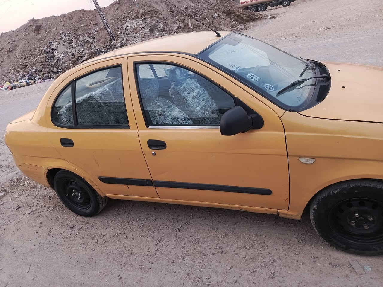 سلام عليكم طيبة موديل 2014 رقم بغداد تحويل مباشر مصفرة هيئة وغرامات سيارة حلوة جاهزة حدادية كير محرك تبريد نقص بس غاز سعر 35 وترهم قسط إذا مقدمة زينة مكاني بغداد ***********
