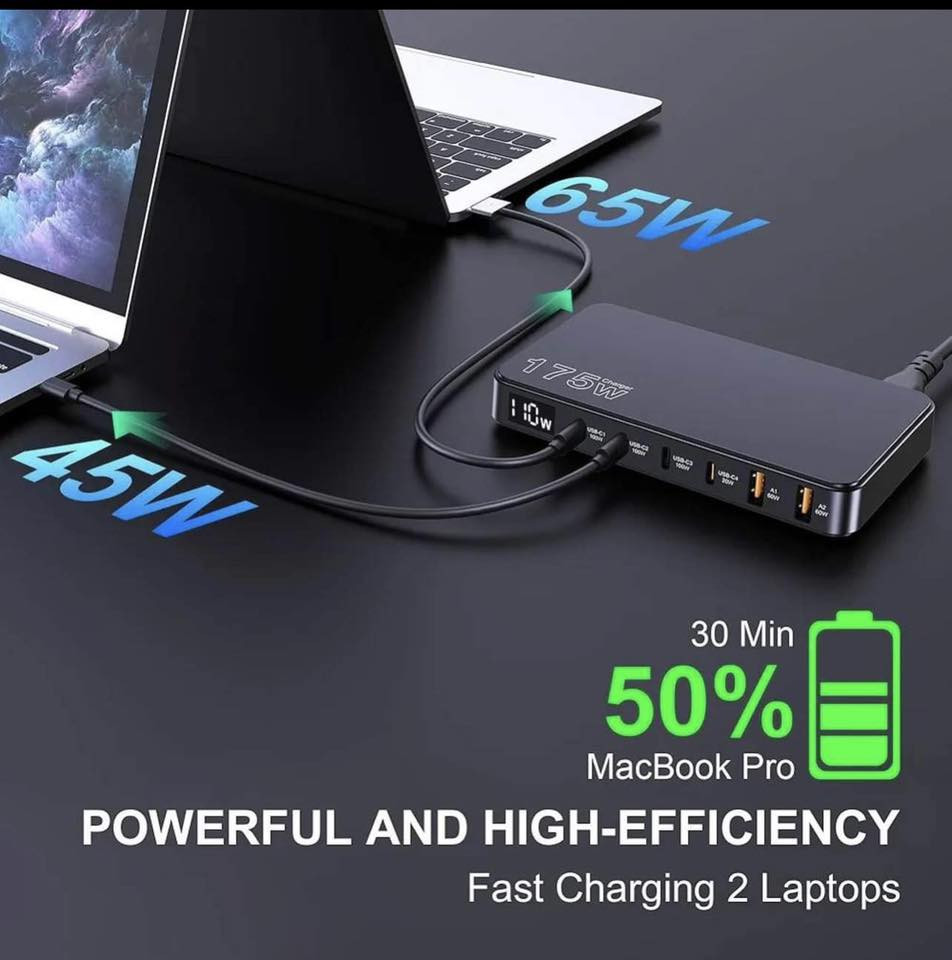 شاحنة بهذا الشكل175w
بيها اربع منافذ تايب سي و2يو اس بي 
السعر 50 الف


**إذا كنت صاحب هذا الإعلان وتريد حذفه لأي سبب، رجاءا أرسل رسالة إلى الدعم الفني**