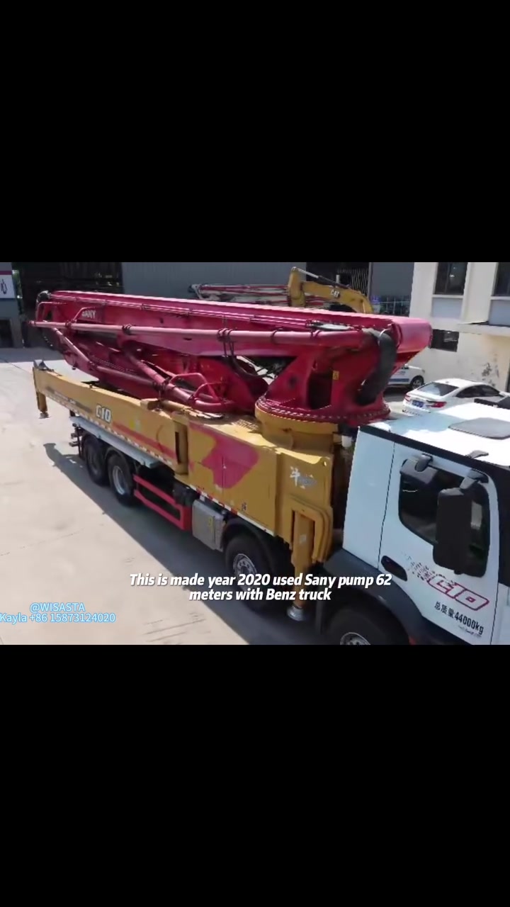 Brand: Sany
Meters: 62M
Chassis truck ready in: Benz 
In stock
Contact : Kayla +86 15873124020


**إذا كنت صاحب هذا الإعلان وتريد حذفه لأي سبب، رجاءا أرسل رسالة إلى الدعم الفني**