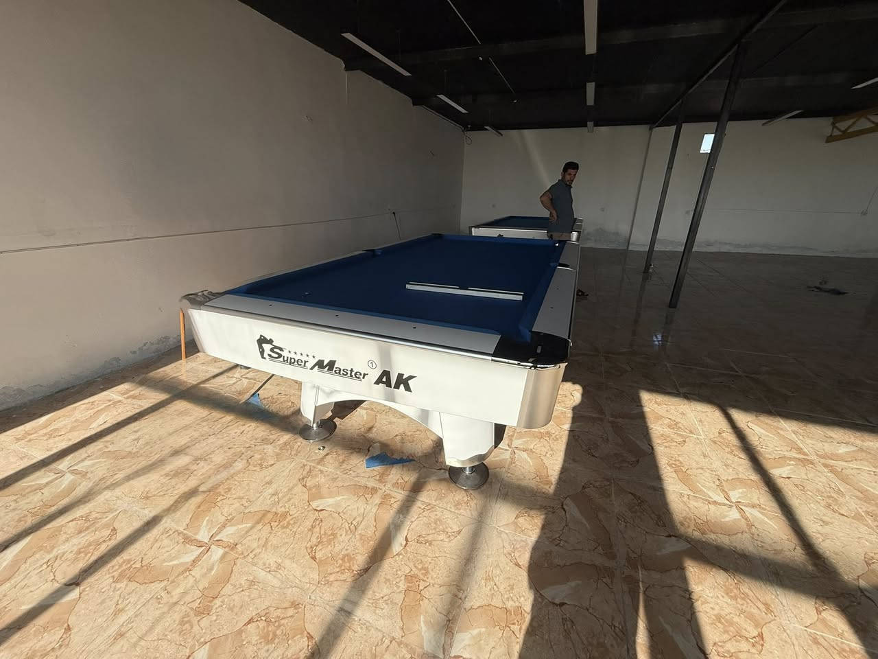 تم انجاز عمل اليوم   🎱 مع كادر متخصص للأستفسار ***********   واتساب عنوان بغداد حافظ القاضي ملاحظة يوجد طاولات بليارد مستعمل و الجديد وجميع مستلزمات البليارد وملحقاتة🎱
