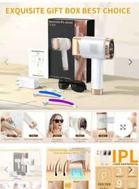 ليزر • ازالة شعر • مليون ضربة